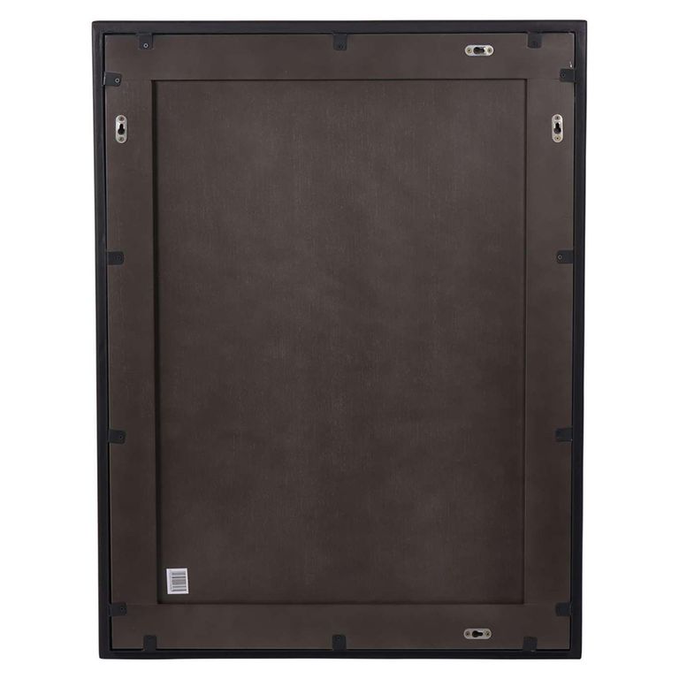 Bronks Wall Mirror - Black Acacia Wood - 76cm x 100cm