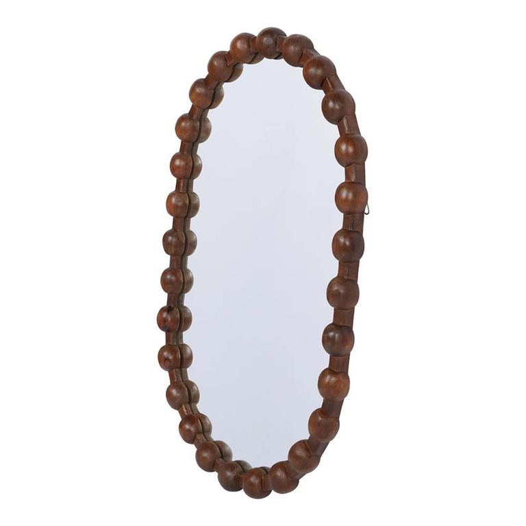 Carmel Wall Mirror - Carved Wooden - Oval