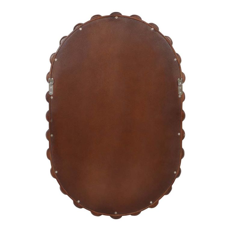 Carmel Wall Mirror - Carved Wooden - Oval