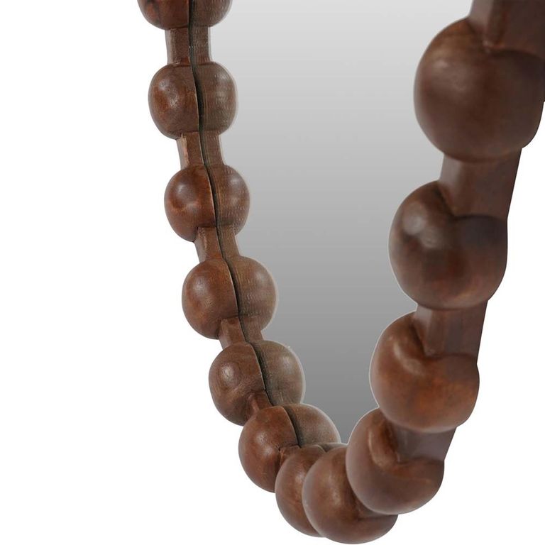 Carmel Wall Mirror - Carved Wooden - Oval