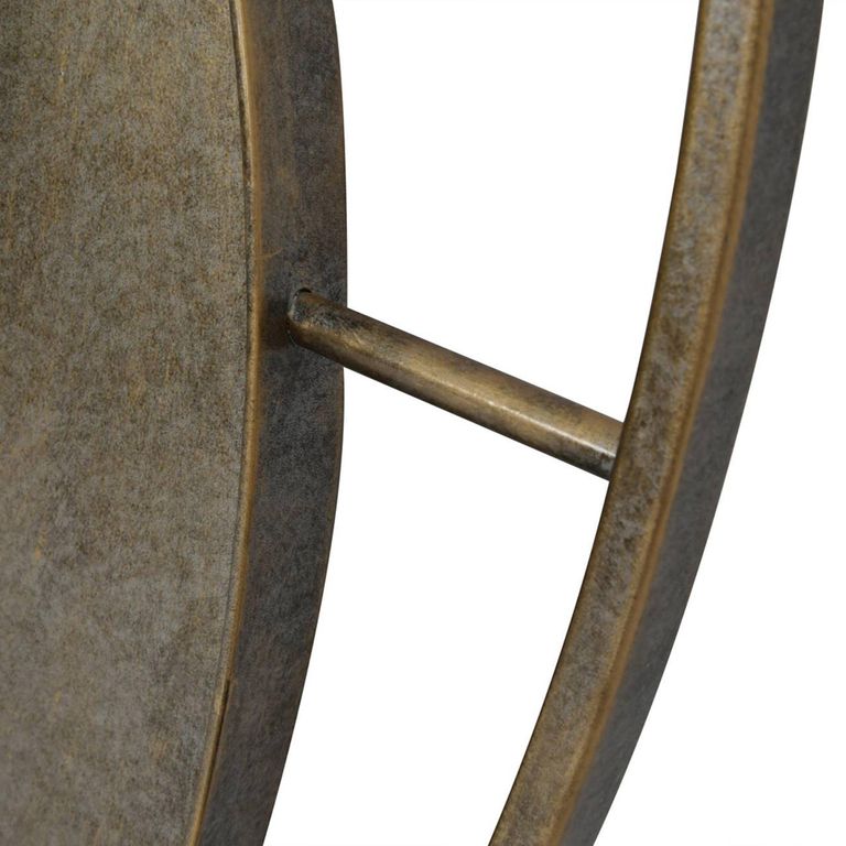 Concentric Wall Mirror - Gold Metal Circles - Aged - 100cm x 100cm