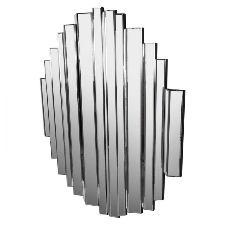 Crystalline Wall Mirror - Embossed Edges - Effect - 120cm x 120cm