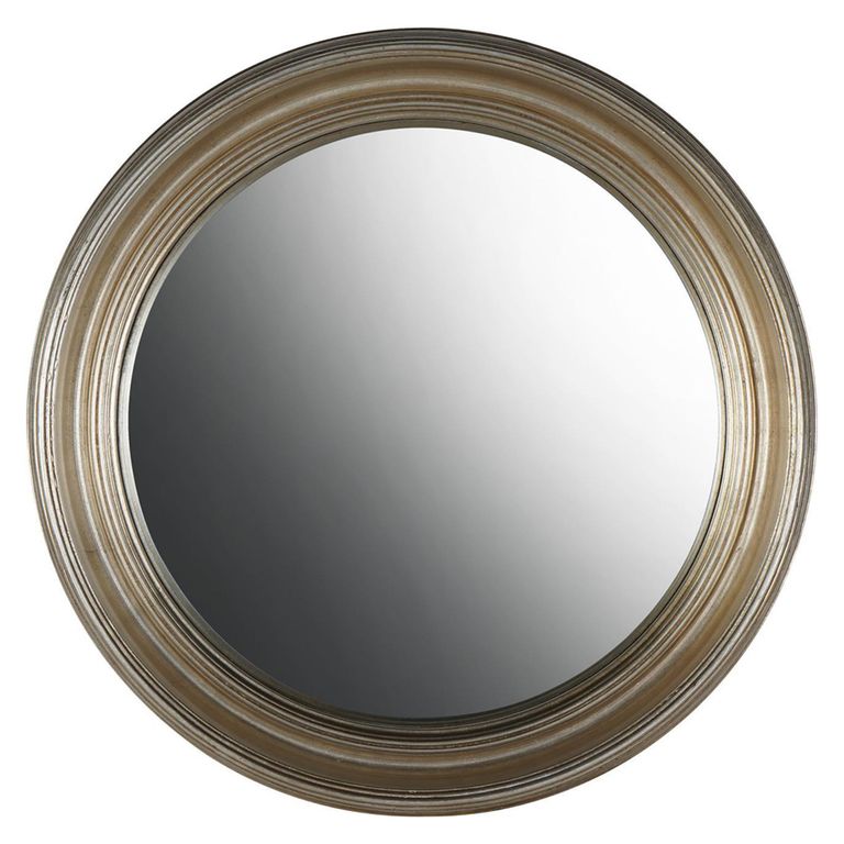 Fen Wall Mirror - Convex Wooden - Round - 102cm x 102cm