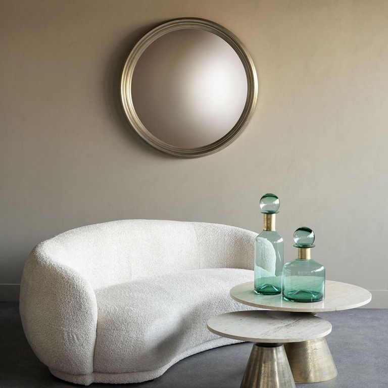 Fen Wall Mirror - Convex Wooden - Round - 102cm x 102cm