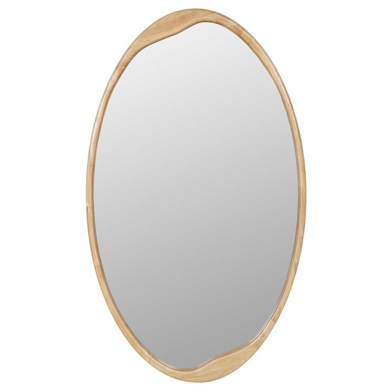 Hague Wall Mirror - Natural Wooden - Oval - 70cm x 119cm