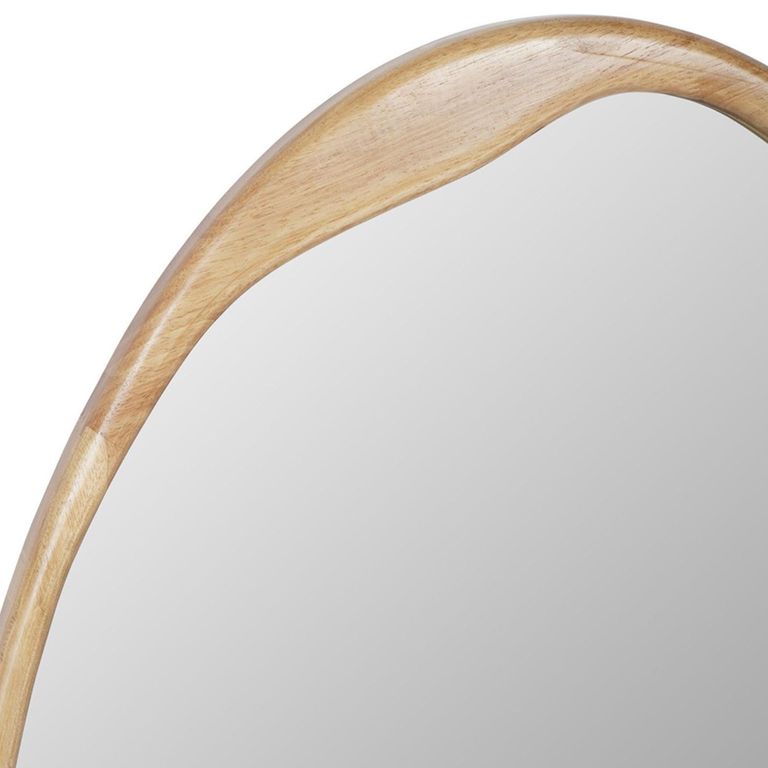 Hague Wall Mirror - Natural Wooden - Oval - 70cm x 119cm