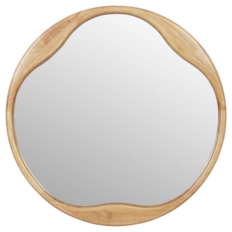 Hague Wall Mirror - Natural Wooden - Round - 70cm x 70cm
