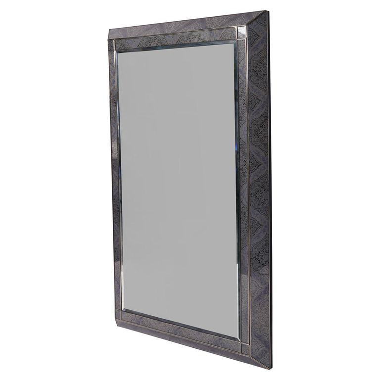 Mandala Wall Mirror - Smoked - Pattern - 60cm x 90cm