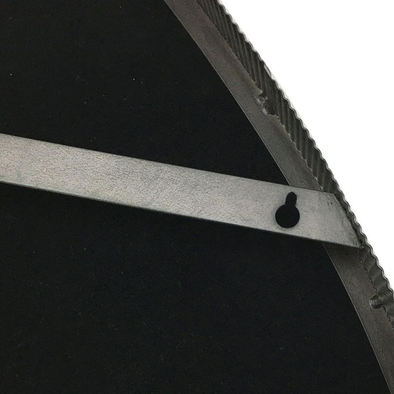 Organic Wall Mirror - Black Metal - Abstract - 77cm x 81cm