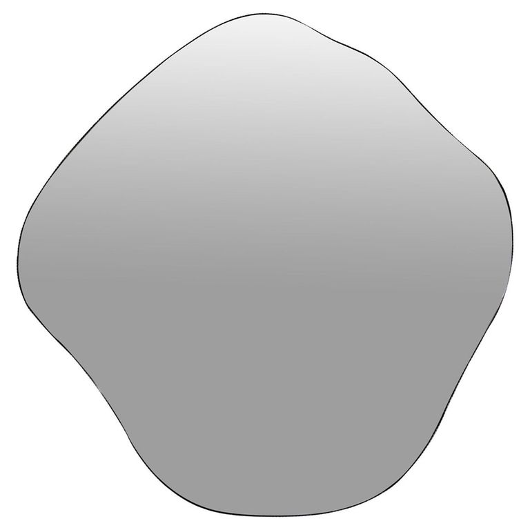 Organic Wall Mirror - Black Metal - Abstract - 97cm x 101cm