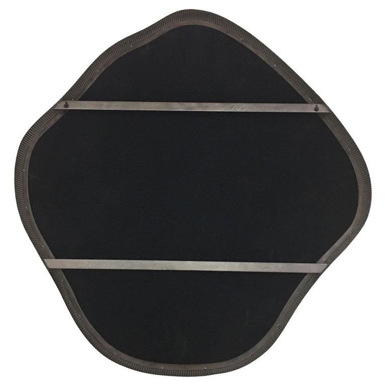Organic Wall Mirror - Black Metal - Abstract - 97cm x 101cm
