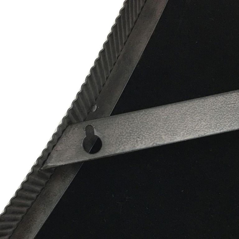 Organic Wall Mirror - Black Metal - Abstract - 97cm x 101cm