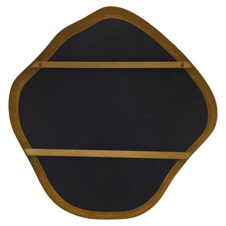 Organic Wall Mirror - Champagne Metal - Abstract - 59cm x 61cm