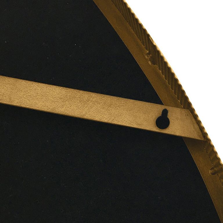 Organic Wall Mirror - Champagne Metal - Abstract - 77cm x 81cm