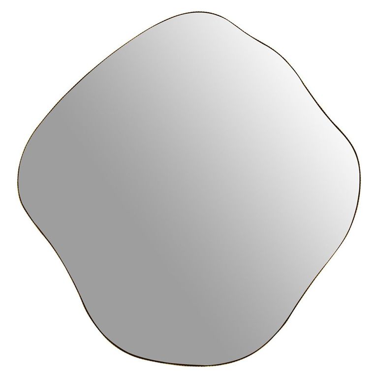 Organic Wall Mirror - Champagne Metal - Abstract - 97cm x 100.5cm
