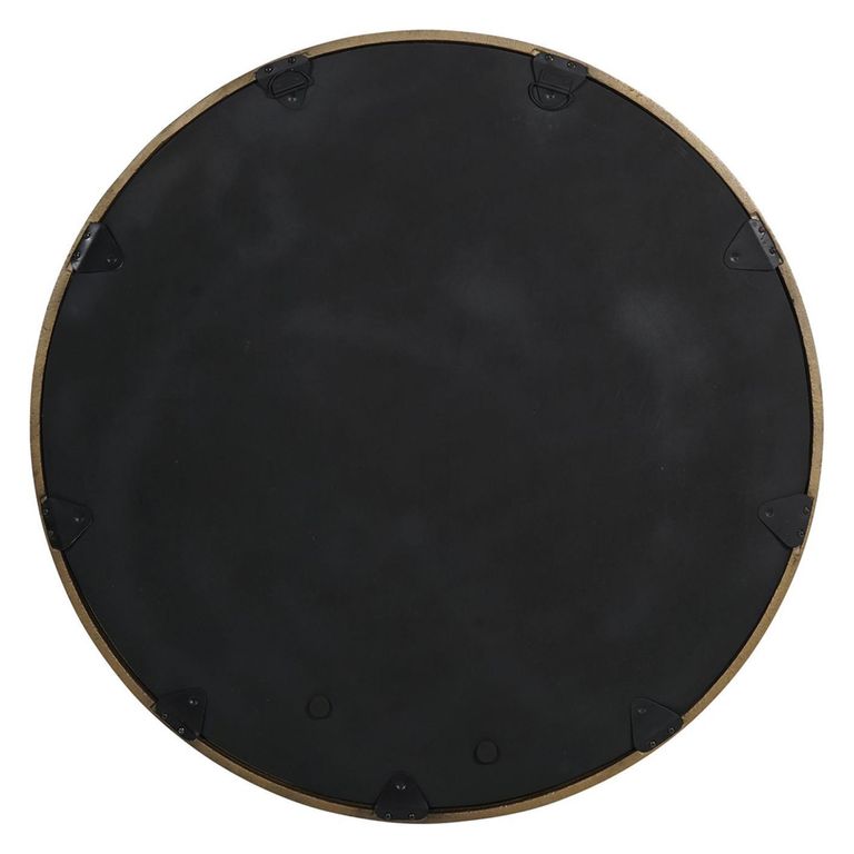 Oslo Wall Mirror - Antique Brass - Round - 80cm x 80cm