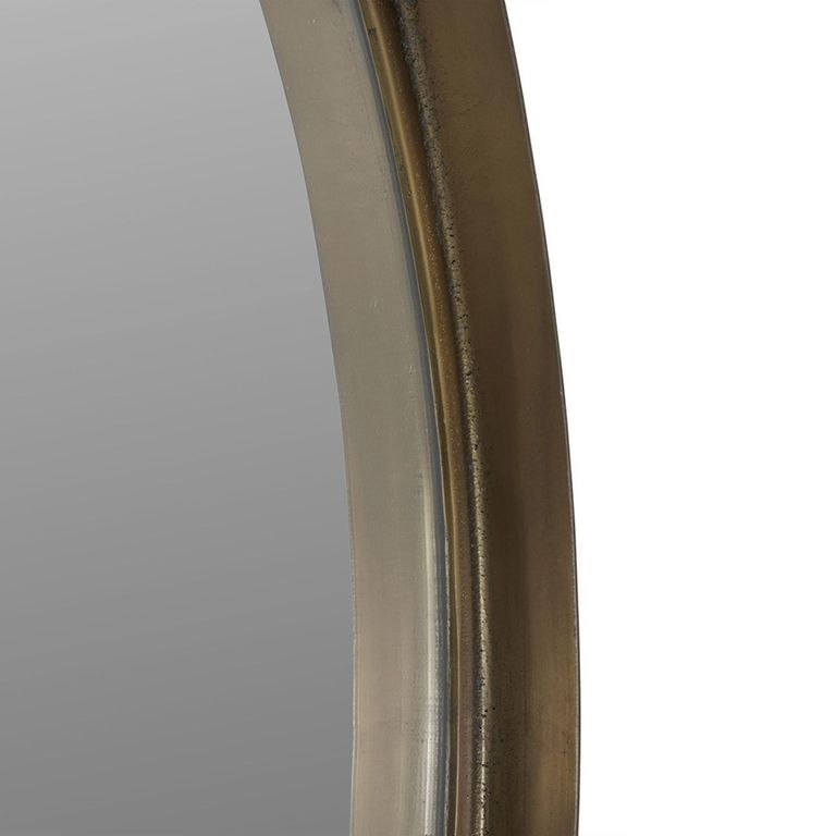 Oslo Wall Mirror - Antique Brass - Round - 80cm x 80cm