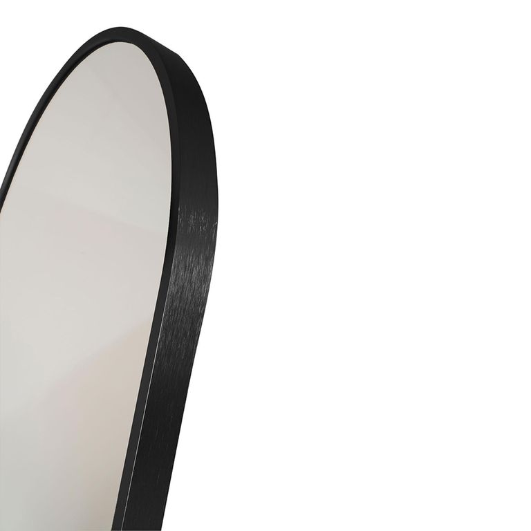 Madrid Mirror - Arch - Floor Standing - Black - 40cm x 150cm