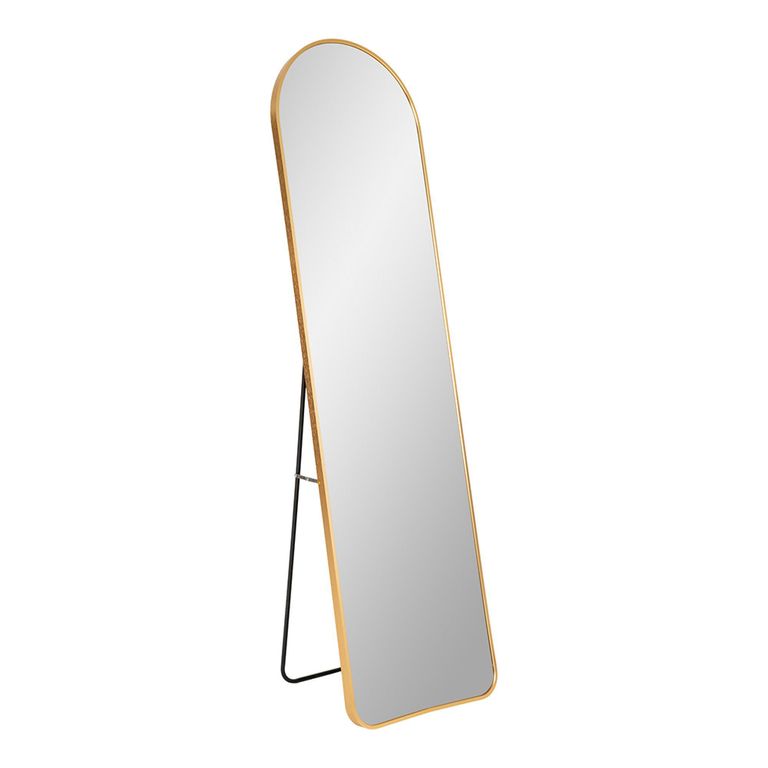 Madrid Mirror - Arch - Floor Standing - Brass - 40cm x 150cm