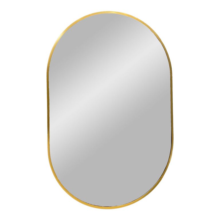 Madrid Mirror - Oval - Wall - Brass - 50cm x 80cm