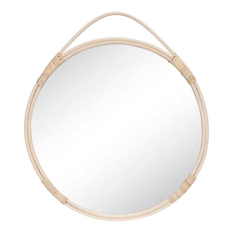 Malo Mirror - Round - Hanging Wall - Rattan - 50cm x 50cm