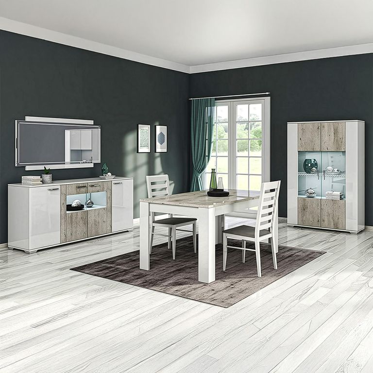 Messina White Wall Mirror