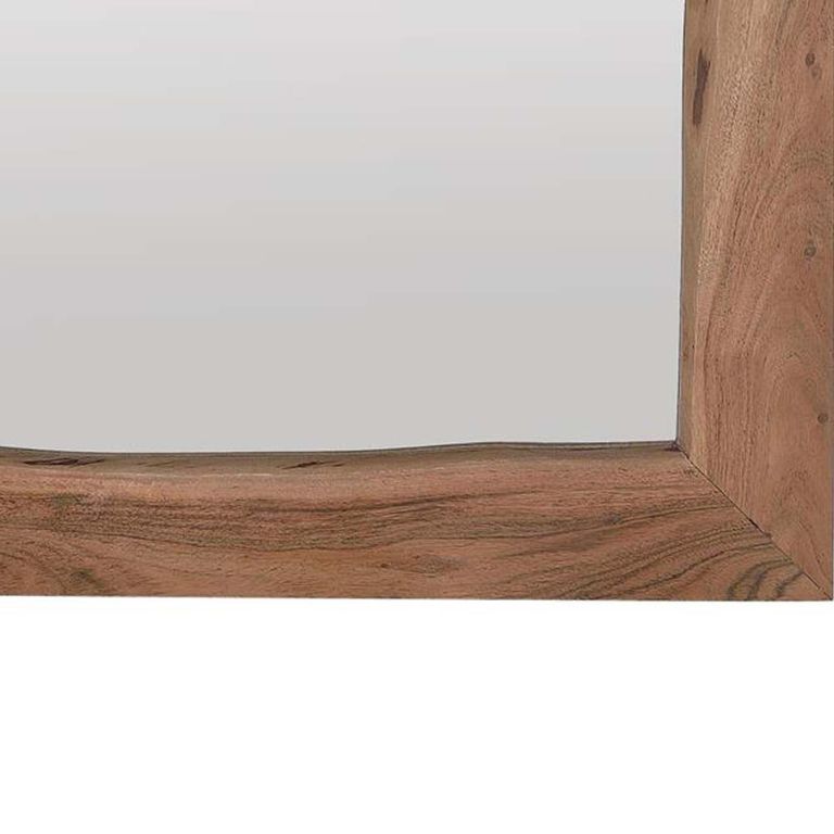 Monza Natural Acacia Wood - Wall Mirror