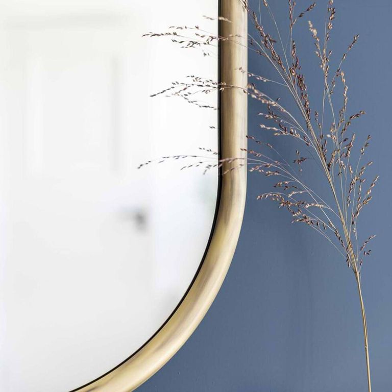 Novello Wall Mirror Antique Brass
