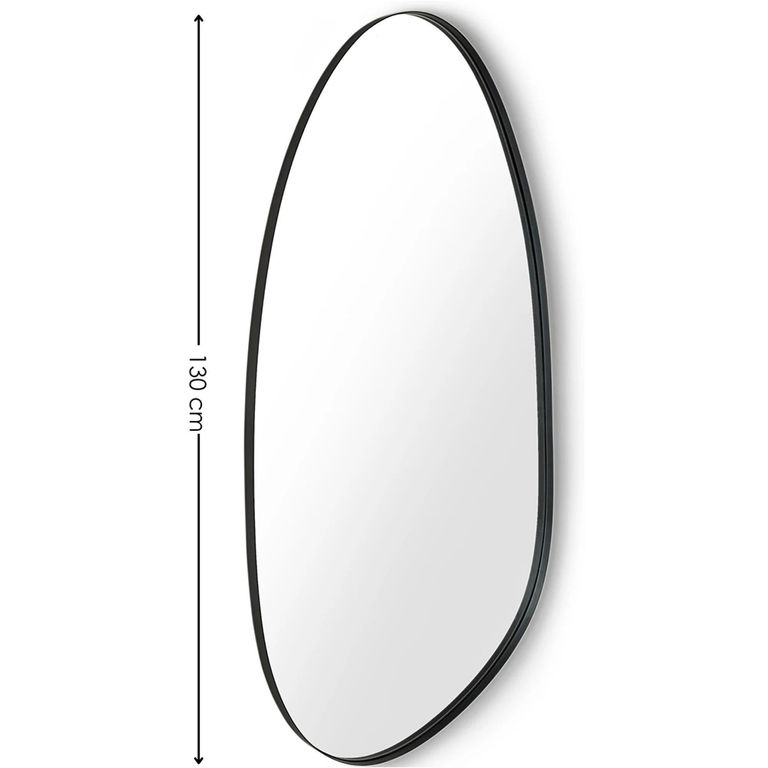 Rushmore Wall Mirror - Organic - Black Metal