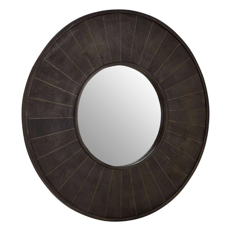 Sagor Wall Mirror - Round - Mango Wood