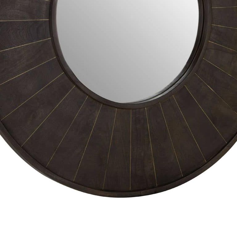 Sagor Wall Mirror - Round - Mango Wood