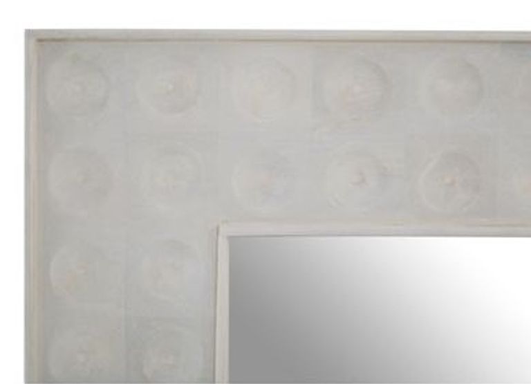 Satara Wall Mirror - Square - White Mango Wood
