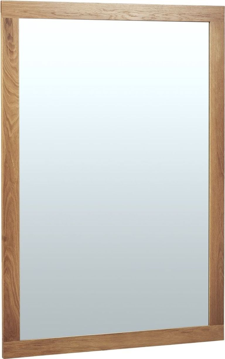 Shaker Oak Rectangular Wall Mirror - 130cm x 90cm