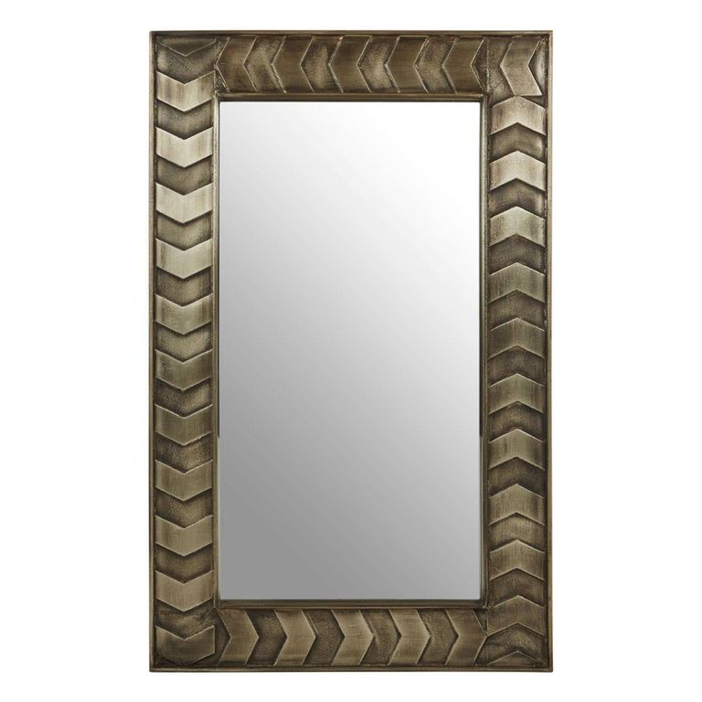 Sirsa Wall Mirror - Silver Metallic