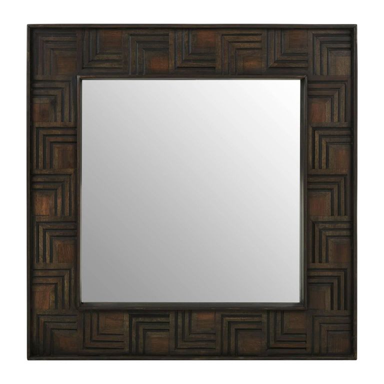 Surak Wall Mirror - Square - Mango Wood
