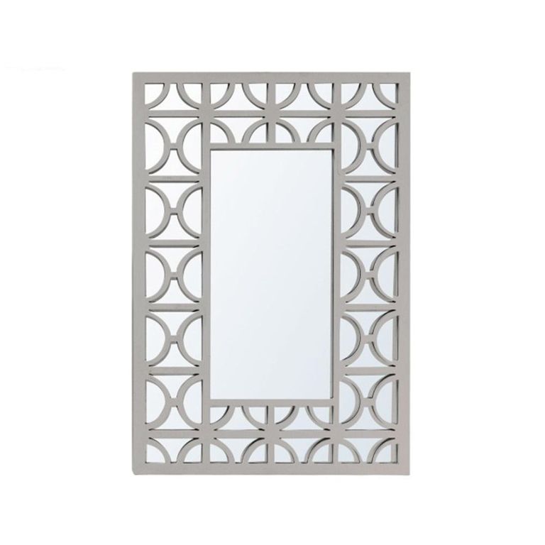 Wall Mirror - Torino - Rectangular - Grey - 79cm x 118cm