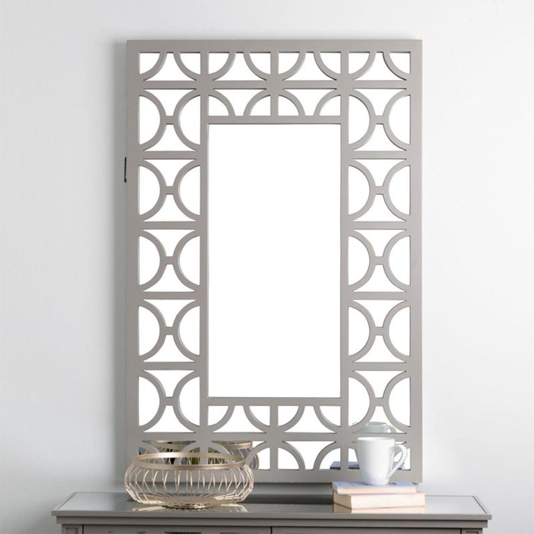 Wall Mirror - Torino - Rectangular - Grey - 79cm x 118cm