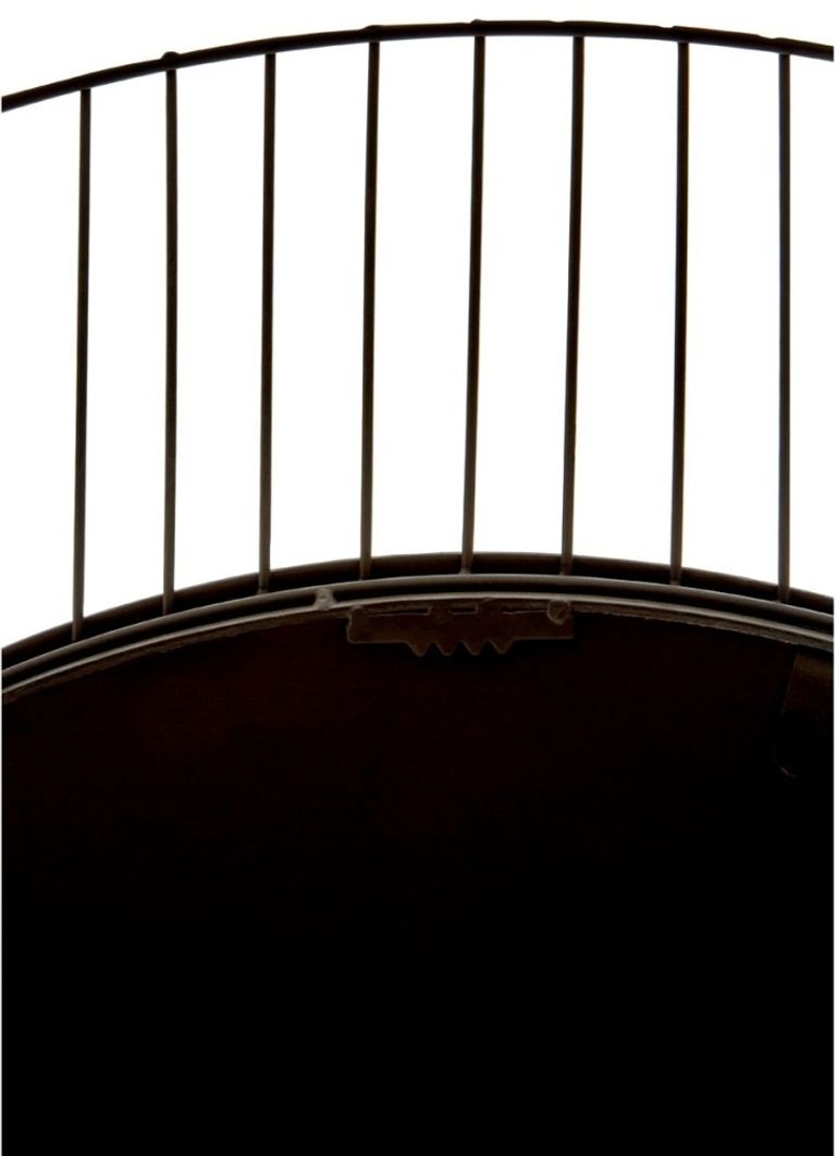 Trento Wall Mirror - Round - Black Linear