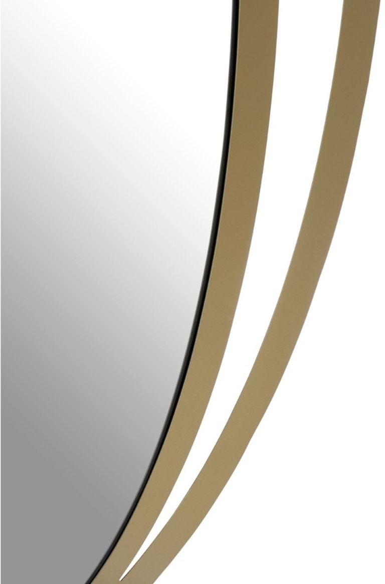 Trento Wall Mirror - Oval - Gold Double Ring Design