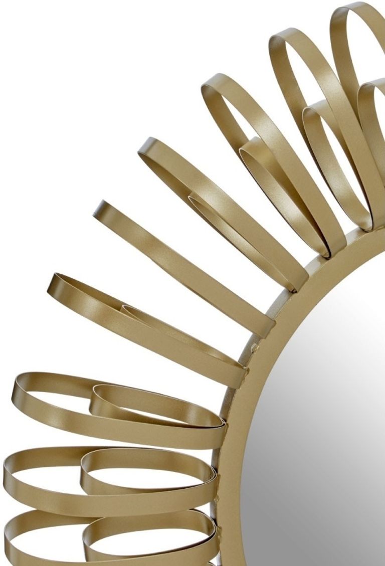 Trento Wall Mirror - Round - Gold Multi Ring Design