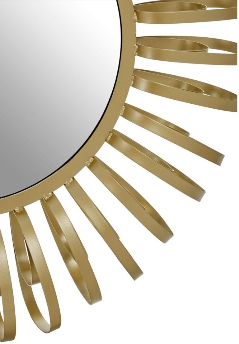 Trento Wall Mirror - Round - Gold Multi Ring Design