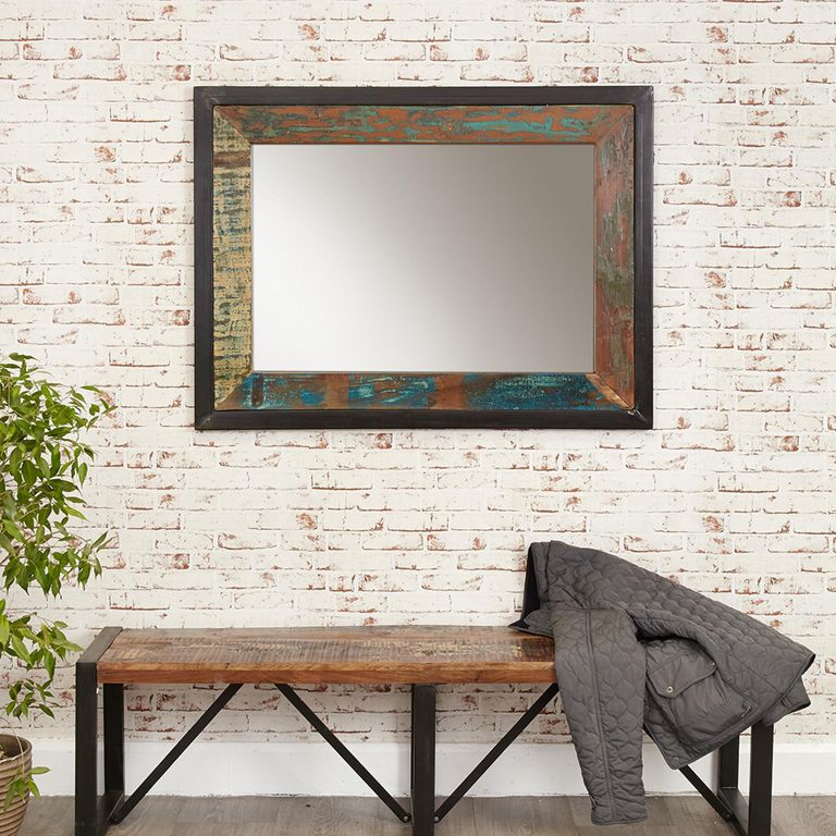Urban Chic Reclaimed Wall Mirror - Rectangular - 55cm x 150cm