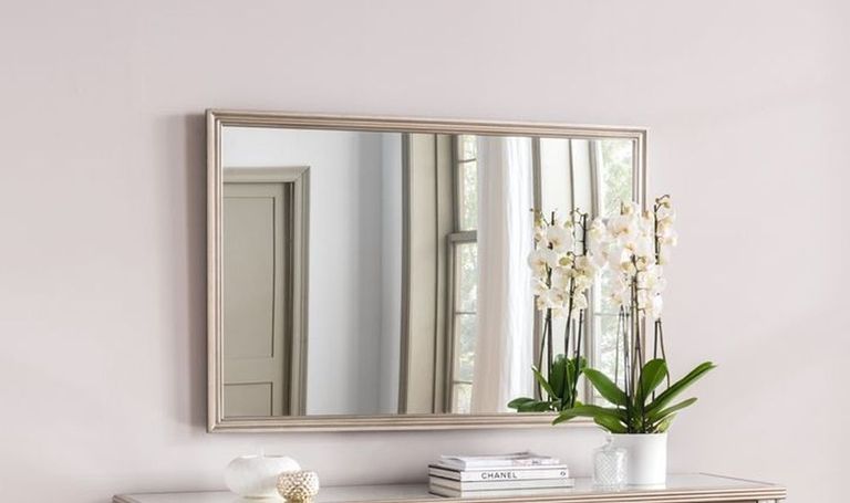 Jessica Rectangular Wall Mirror - Taupe