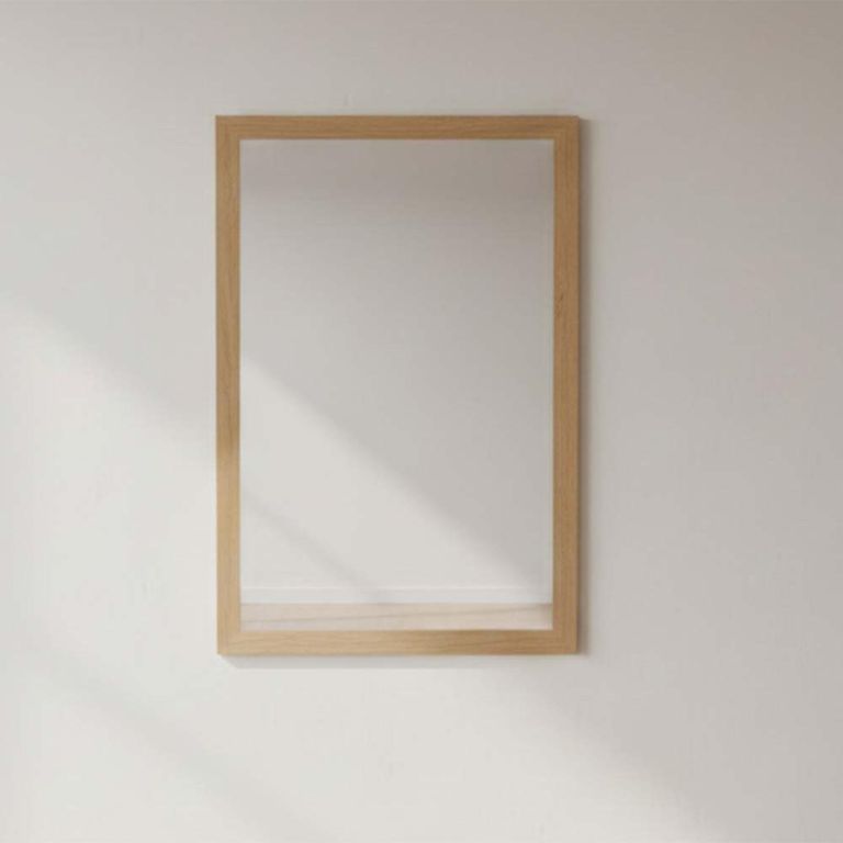 Wadsworth Oak Wall Mirror - 60cm x 90cm