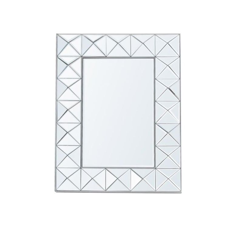 Wall Mirror - Rectangular - White - 58cm x 81cm