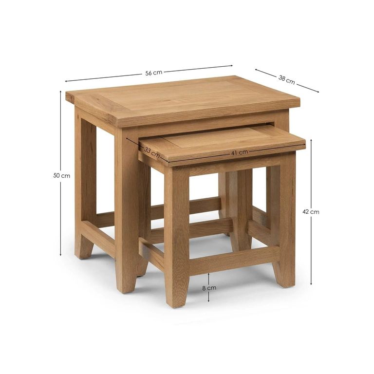 Astoria Oak Nest of Tables - Set of 2