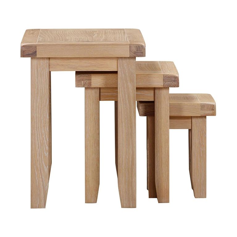 Wilmont Nest of Tables - Set of 3 - Oak