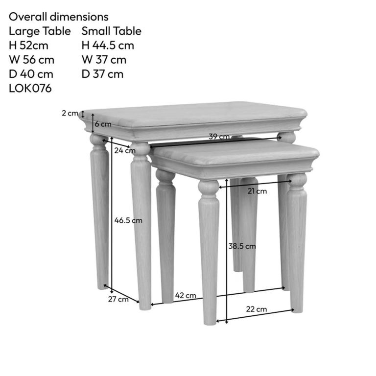 Cromwell Nest of Tables - Set of 2 - Oak