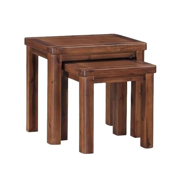 Andorra Nest of Tables - Set of 2 - Dark Acacia