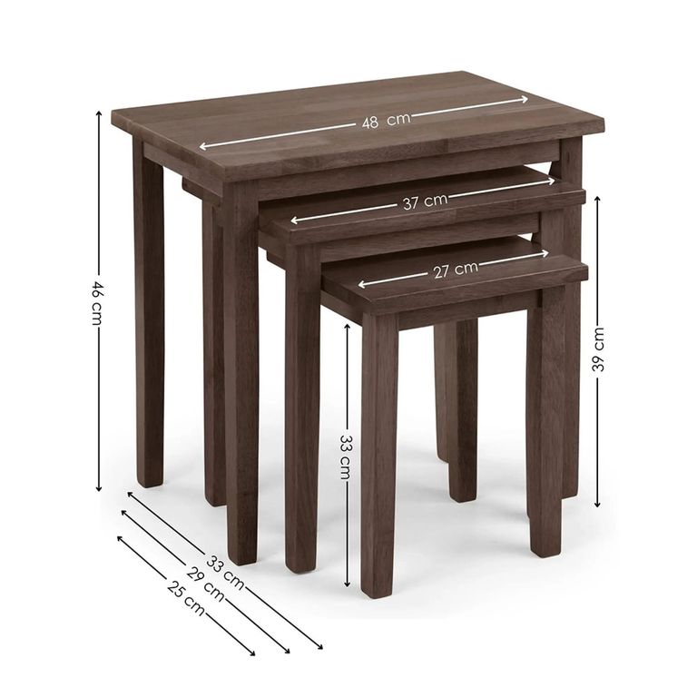 Cleo Nest of Tables - Set of 3 - Walnut